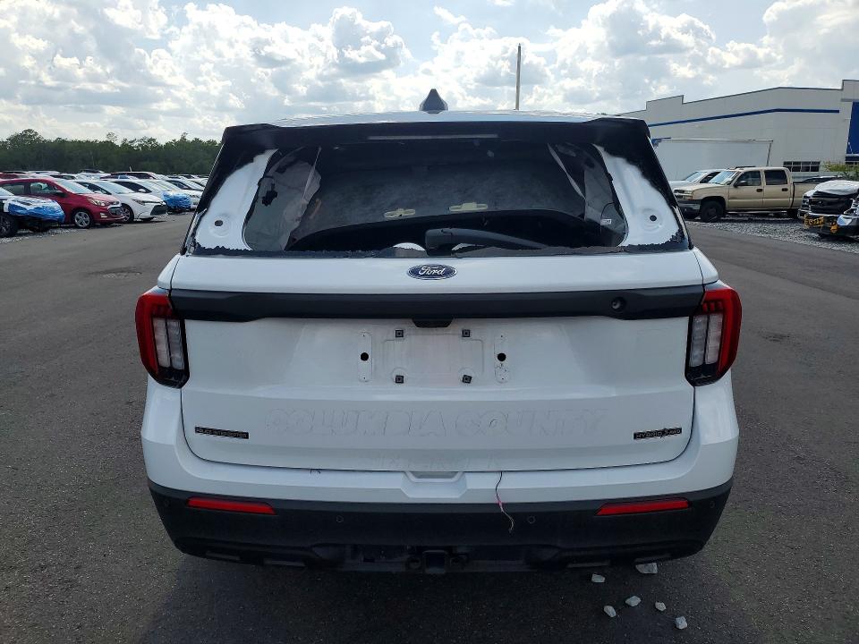 2025 Ford Explorer VIN 1FM5K8AW1SGA87804 COPART salvage auction — SIDE, Fl - Cert Of Title-Police Slvg Rbld, sold $15 on 2026-07-27 (photo 6)