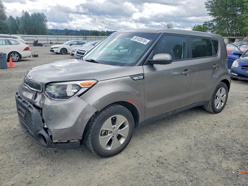 2015 Kia Soul VIN KNDJN2A20F7186950 COPART salvage auction — FRONT END, WA - BILL OF SALE, sold $60 on 2026-07-27 (photo 1)