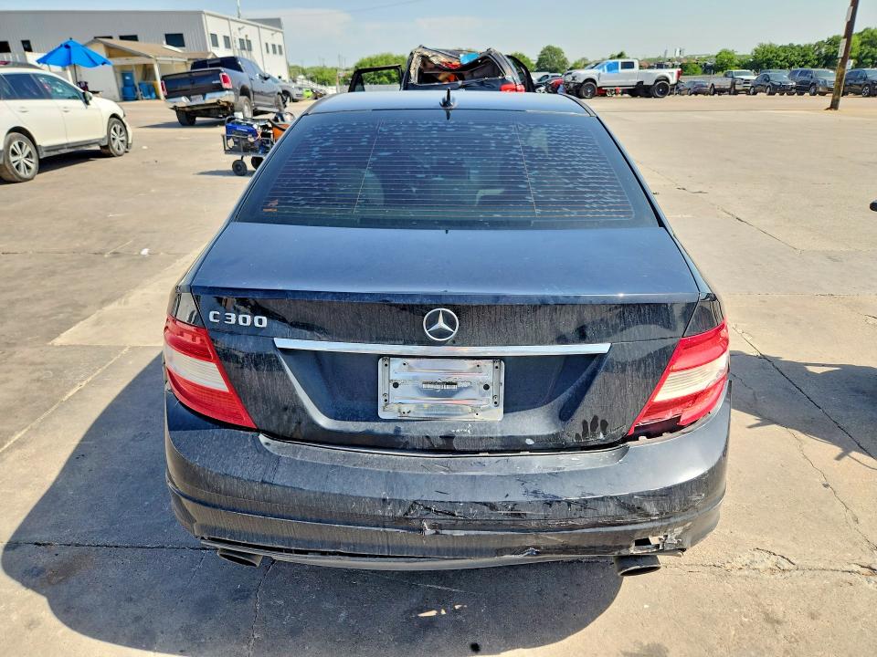 2009 Mercedes-benz C class VIN WDDGF54XX9F220909 COPART salvage auction — REAR END, TX - SALVAGE VEHICLE TITLE, sold $750 on 2026-07-20 (photo 6)