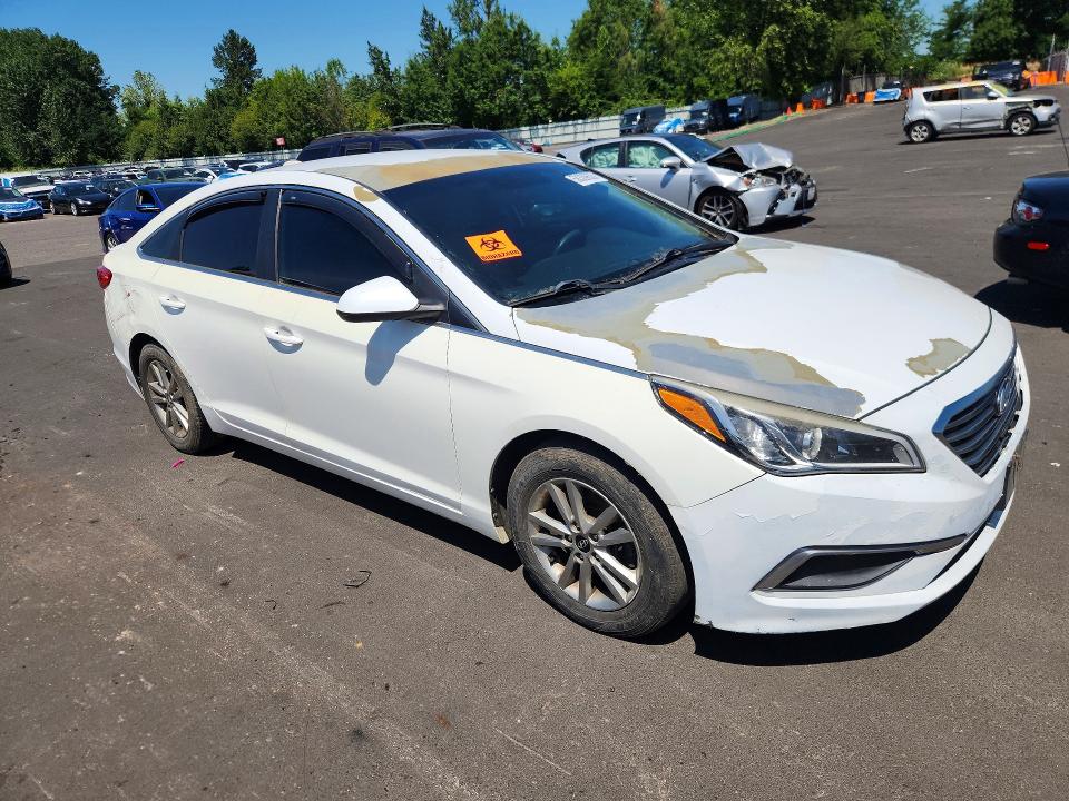 2017 Hyundai VIN 5NPE24AF1HH485046 COPART salvage auction — REAR END, Ca - Certificate Of Title (P), sold $625 on 2026-07-27 (photo 4)
