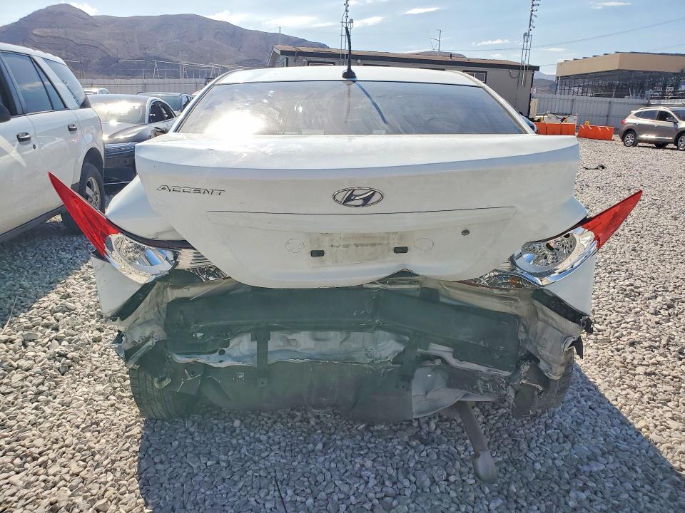 2012 Hyundai Accent VIN KMHCT4AE8CU116223 COPART salvage auction — REAR END, Nv - Salvage Title, sold $575 on 2026-07-06 (photo 6)