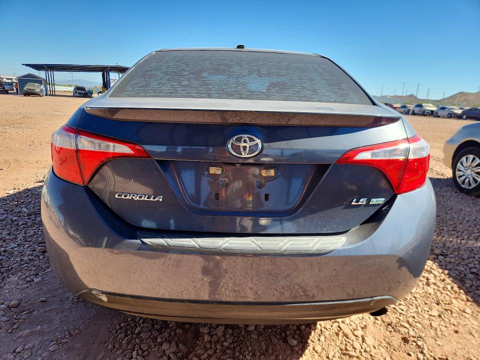 2016 Toyota Corolla VIN 5YFBPRHE1GP391636 COPART salvage auction — FRONT END, Az - Cert Of Title - Salvage, sold $3,250 on 2026-07-14 (photo 6)