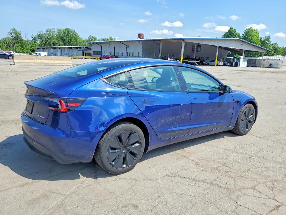 2025 Tesla Model 3 VIN 5YJ3E1EB0SF922710 COPART salvage auction — FRONT END, NY - MV-907A SALVAGE CERTIFICATE, sold $6,900 on 2026-07-28 (photo 3)