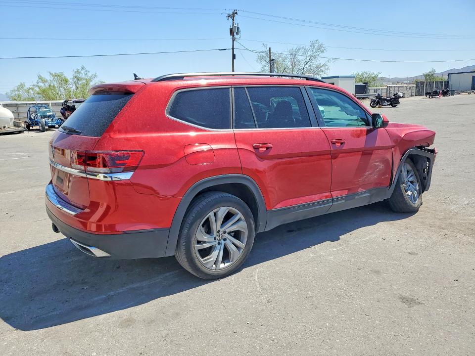 2023 Volkswagen Atlas VIN 1V2WR2CA2PC521437 COPART salvage auction — FRONT END, Tx - Salvage Vehicle Title, sold $6,600 on 2026-07-31 (photo 3)