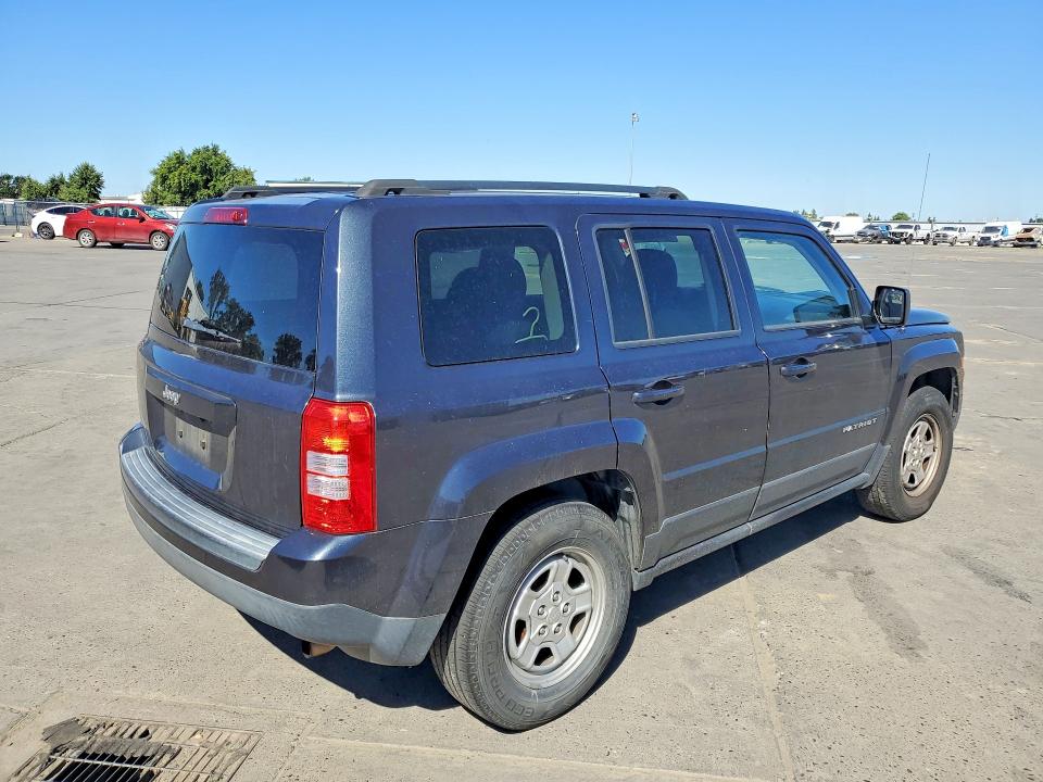 2015 Jeep Liberty (patriot) VIN 1C4NJPBA1FD313061 COPART salvage auction — UNDERCARRIAGE, Ca - Salvage Certificate, sold $100 on 2026-07-27 (photo 3)