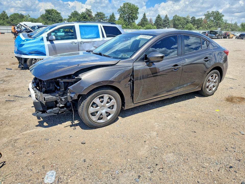 2014 Mazda 3 VIN JM1BM1U74E1166095 COPART salvage auction — FRONT END, Il - Salvage Certificate, sold $1,650 on 2026-07-28 (photo 1)