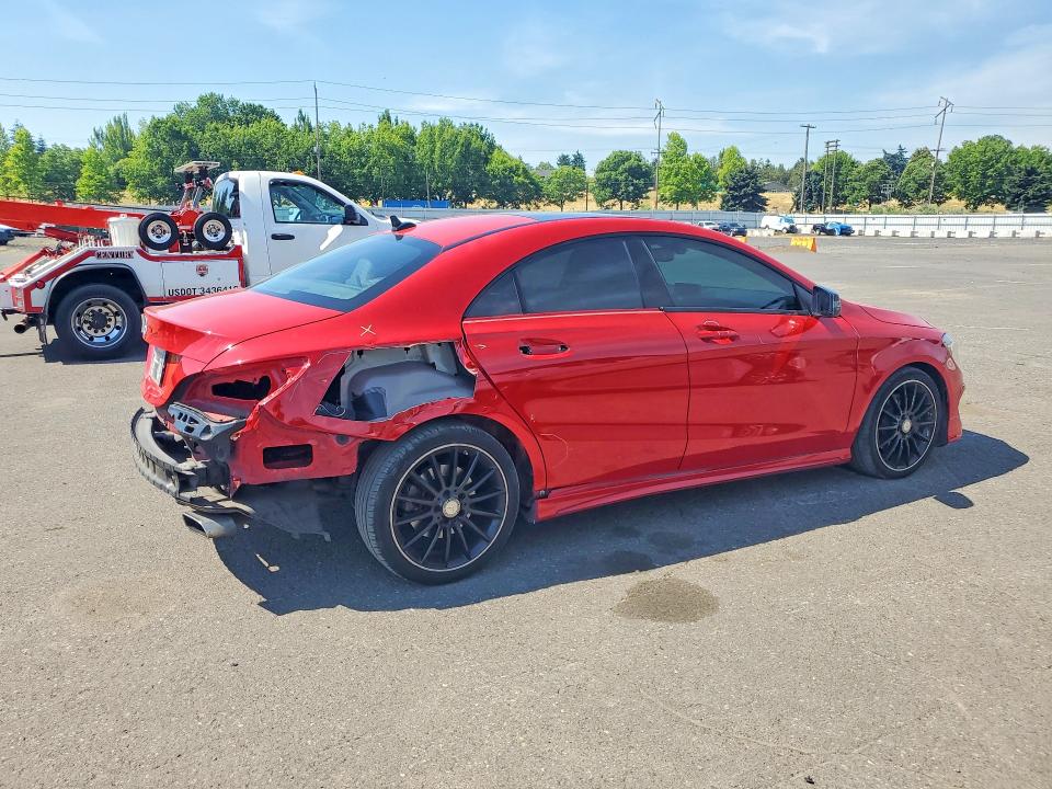 2016 Mercedes-benz Cla-klasse VIN WDDSJ4EB1GN379519 COPART salvage auction — REAR END, Or - Salvage Title Certificate, sold $3,850 on 2026-08-19 (photo 3)