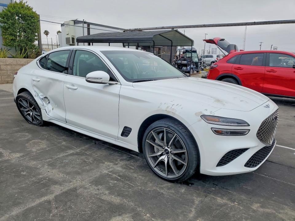 2025 Genesis G70 VIN KMTG34SC4SU150193 COPART salvage auction — MECHANICAL, Ca - Salvage Certificate, sold $7,300 on 2026-07-15 (photo 4)