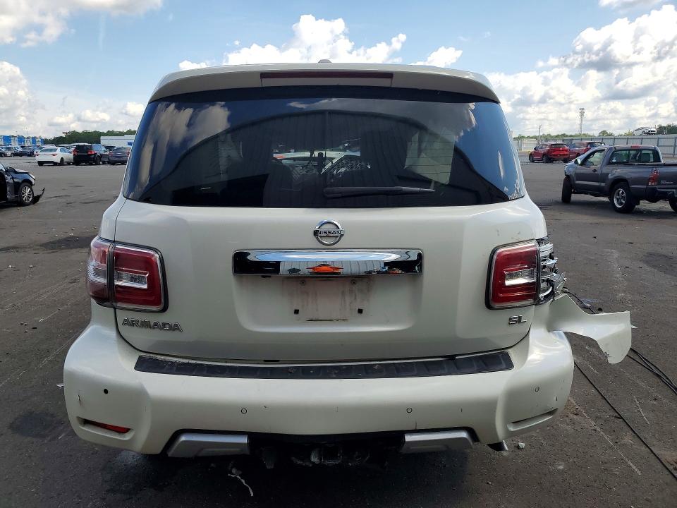 2018 Nissan Armada VIN JN8AY2ND6J9054361 COPART salvage auction — ROLLOVER, Fl - Certificate Of Destruction, sold $1,400 on 2026-07-15 (photo 6)