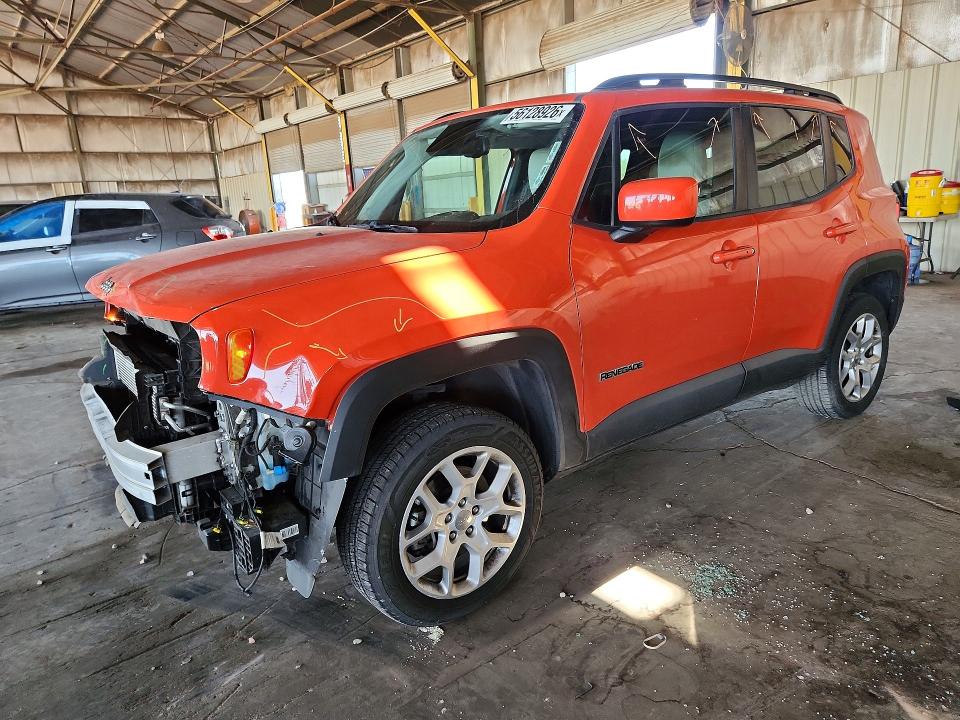 2018 Jeep VIN ZACCJBBB9JPJ08680 COPART salvage auction — FRONT END, AZ - CERT OF TITLE - SALVAGE, sold $450 on 2026-07-29 (photo 1)