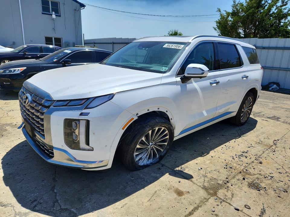 2024 Hyundai Palisade VIN KM8R7DGE5RU648950 COPART salvage auction — UNDERCARRIAGE, Nj - Cert Of Title-Salvage, sold $17,800 on 2026-07-13 (photo 1)
