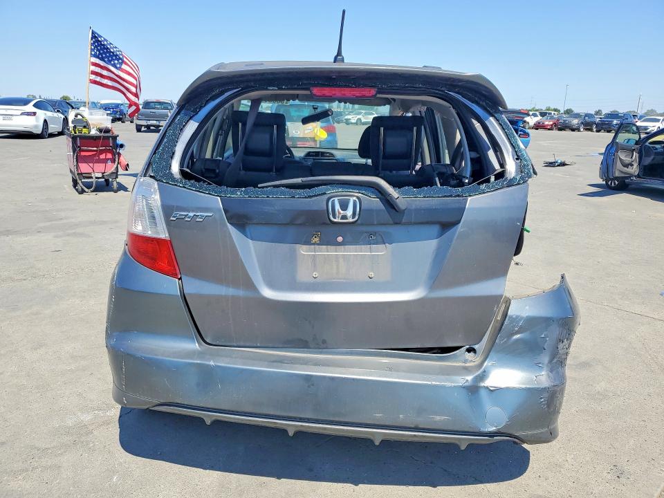 2013 Honda Fit VIN JHMGE8H52DC033745 COPART salvage auction — REAR END, Ca - Salvage Certificate, sold $650 on 2026-07-13 (photo 6)