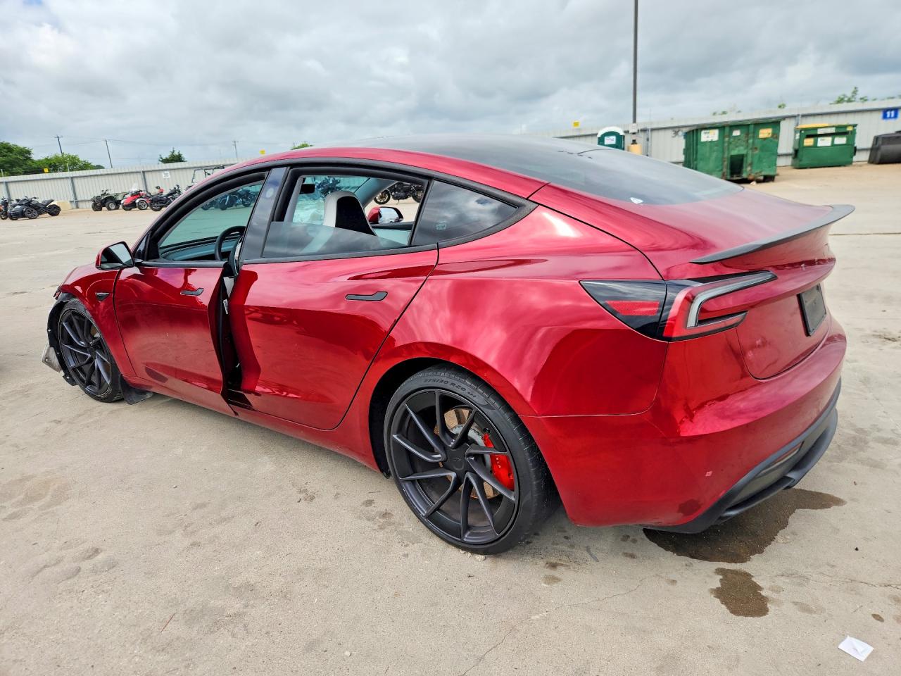 2024 Tesla Model 3 VIN 5YJ3E1ET5RF830219 COPART salvage auction — Front End, TX - SALVAGE VEHICLE TITLE, sold $16,100 on 2026-07-09 (photo 2)
