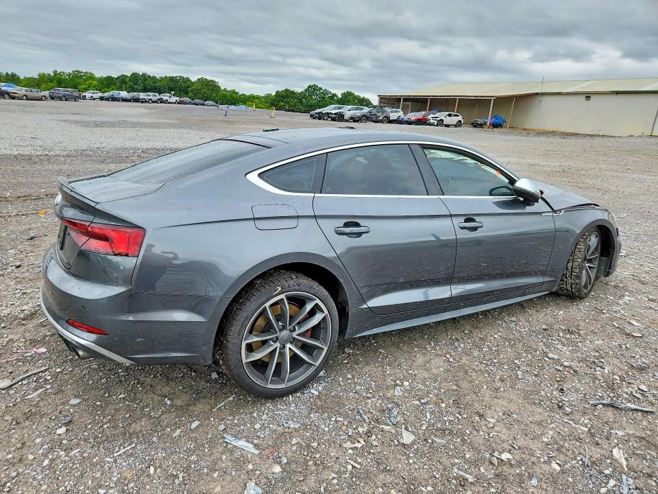 2018 Audi S5 VIN WAUC4CF57JA051459 COPART salvage auction — ALL OVER, TN - SALVAGE CERTIFICATE, sold $600 on 2026-07-16 (photo 3)