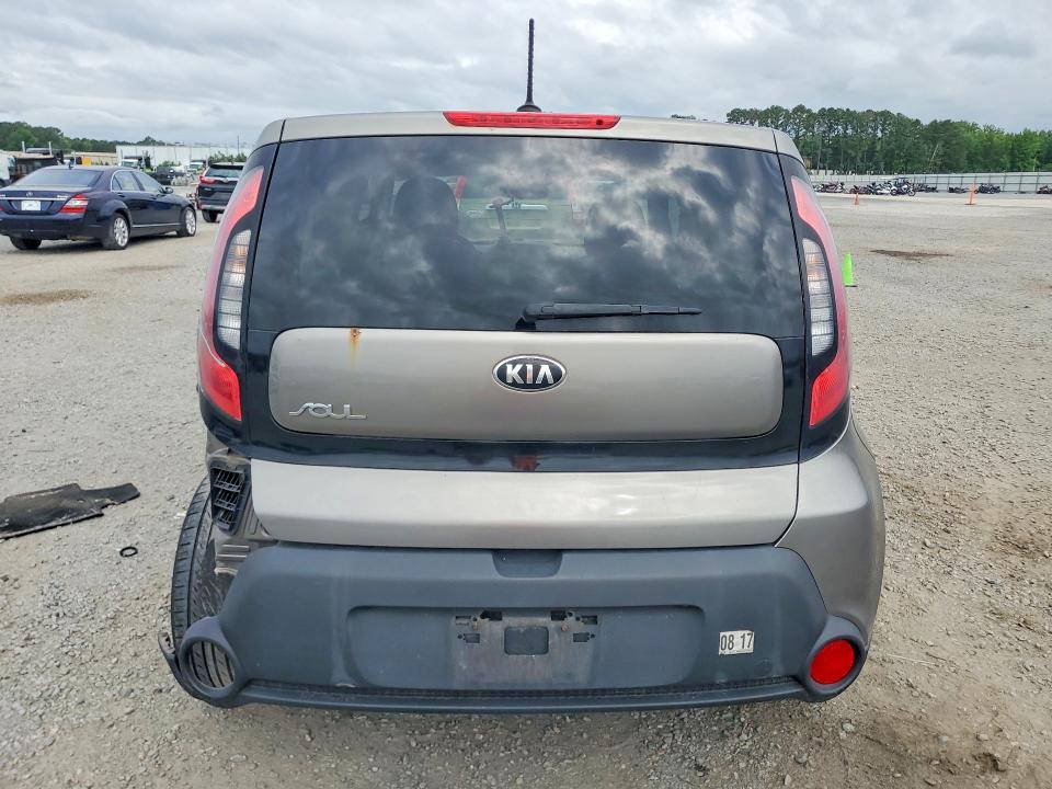 2015 Kia Soul VIN KNDJN2A25F7146282 COPART salvage auction — REAR END, Nc - Salvage Certificate Of Title, sold $925 on 2026-07-06 (photo 6)