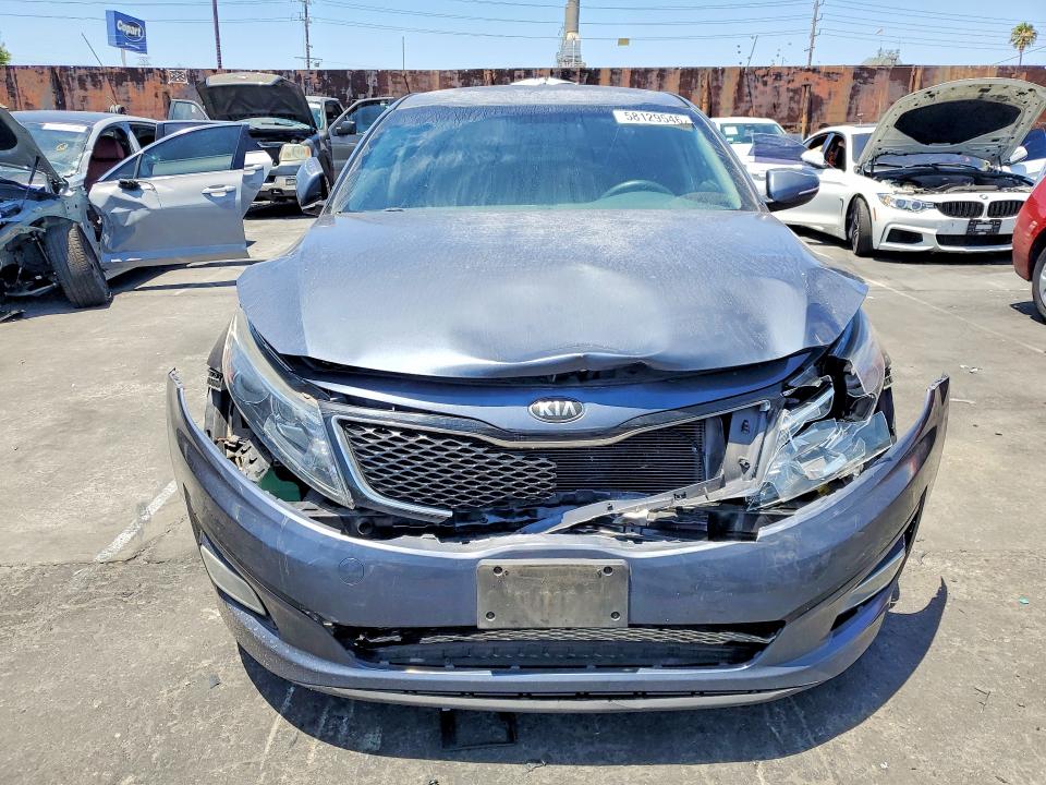 2015 Kia VIN KNAGM4A7XF5589850 COPART salvage auction — FRONT END, Ca - Salvage Certificate, sold $1,200 on 2026-07-15 (photo 5)