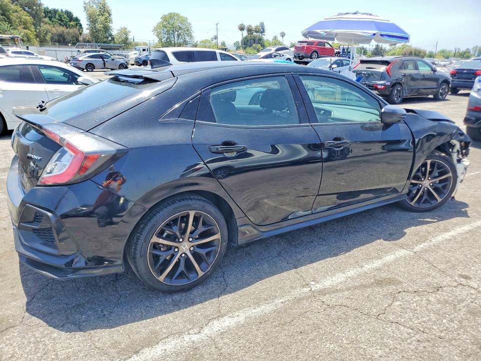 2021 Honda VIN SHHFK7H42MU405559 COPART salvage auction — FRONT END, Ca - Salvage Certificate, sold $200 on 2026-07-24 (photo 3)
