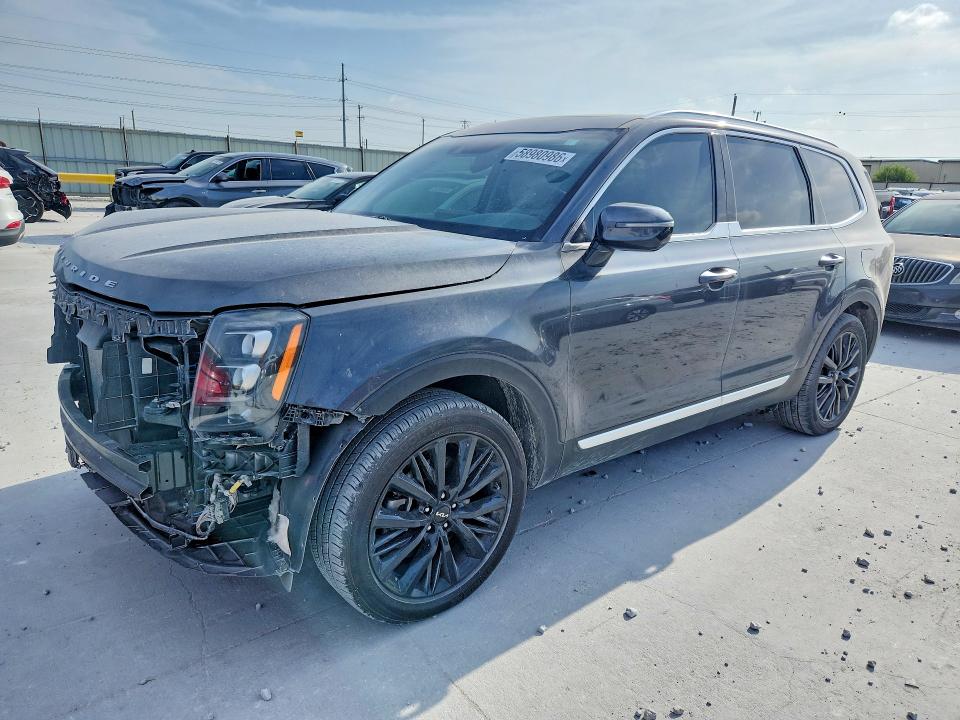 2022 Kia Telluride VIN 5XYP54HC5NG265861 COPART salvage auction — FRONT END, Tx - Salvage Vehicle Title, sold $7,200 on 2026-07-02 (photo 1)