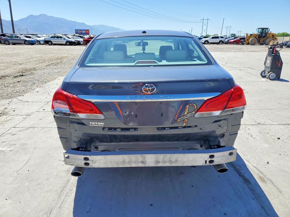 2011 Toyota Avalon VIN 4T1BK3DB3BU430290 COPART salvage auction — REAR END, Ut - Salvage Certificate, sold $2,100 on 2026-07-27 (photo 6)