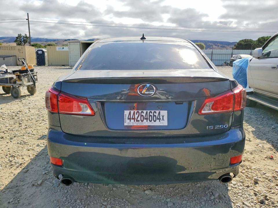 2011 Lexus Is VIN JTHBF5C23B5143112 COPART salvage auction — VANDALISM, Ca - Salvage Certificate, sold $875 on 2026-07-02 (photo 6)