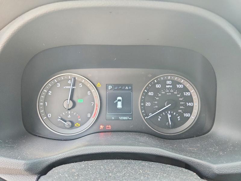 2017 Hyundai Tucson VIN KM8J33A41HU413267 COPART salvage auction — FRONT END, Tx - Salvage Vehicle Title, sold $125 on 2026-07-23 (photo 9)