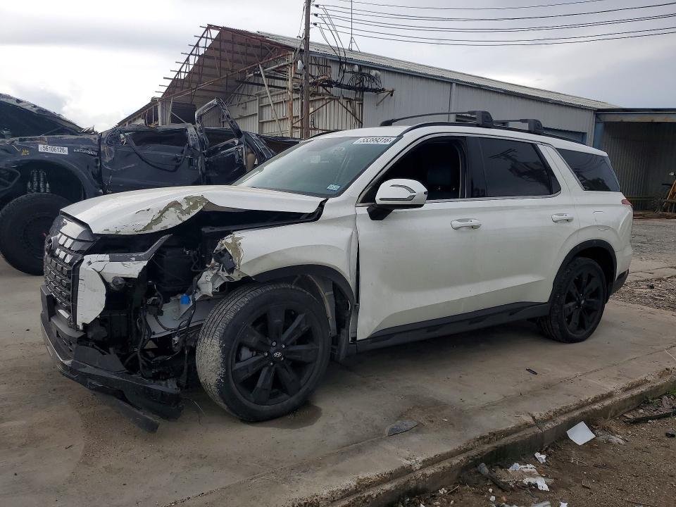 2024 Hyundai Palisade VIN KM8R34GE9RU693742 COPART salvage auction — FRONT END, Tx - Salvage Vehicle Title, sold $100 on 2026-07-28 (photo 1)