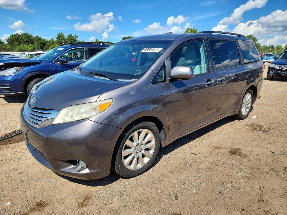 2012 Toyota VIN 5TDDK3DCXCS030190 COPART salvage auction — REAR END, IL - SALVAGE CERTIFICATE, sold $2,550 on 2026-07-30 (photo 1)