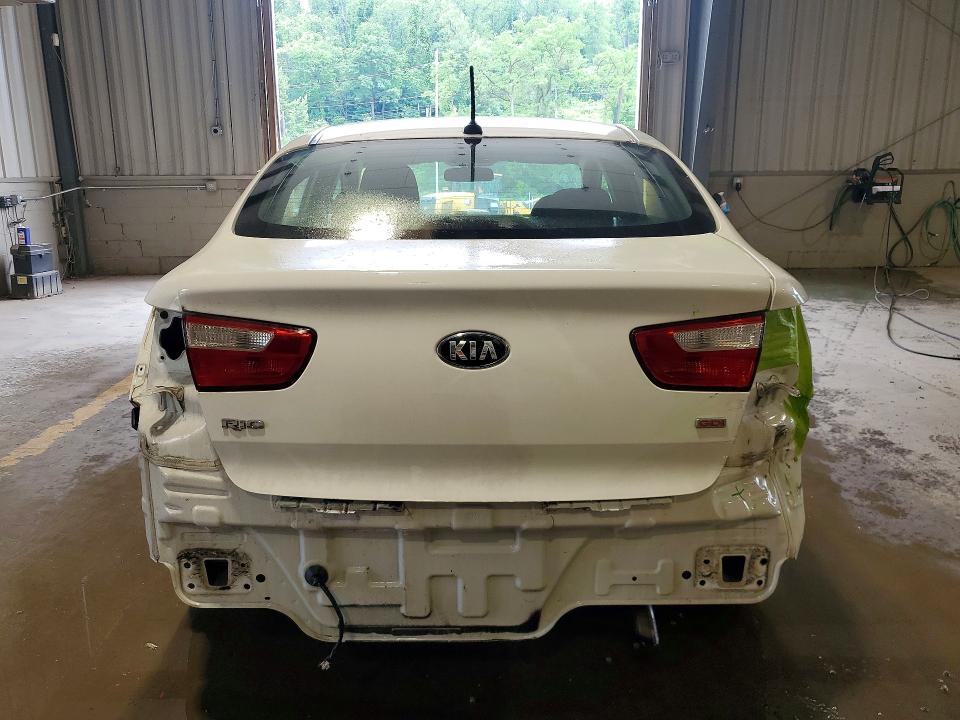 2016 Kia Rio VIN KNADM4A35G6562857 COPART salvage auction — REAR END, Pa - Certificate Of Salvage, sold $1,050 on 2026-07-08 (photo 6)