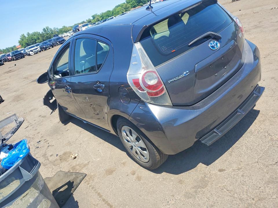 2012 Toyota Prius VIN JTDKDTB3XC1017800 COPART salvage auction — FRONT END, Nc - Salvage Certificate Of Title, sold $500 on 2026-07-07 (photo 2)