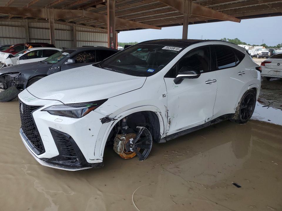 2025 Lexus Nx VIN JTJKKCFZ6S2055518 COPART salvage auction — SIDE, Tx - Salvage Vehicle Title, sold $14,200 on 2026-07-24 (photo 1)