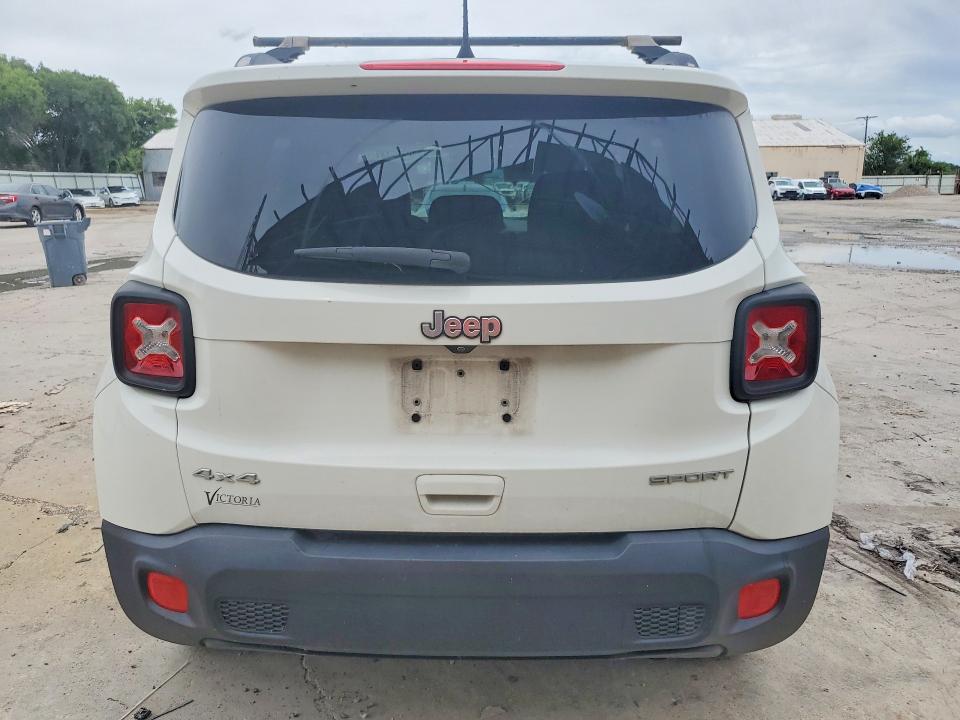 2018 Jeep Renegade VIN ZACCJBAB0JPG78944 COPART salvage auction — FRONT END, Tx - Certificate Of Title, sold $2,050 on 2026-07-02 (photo 6)