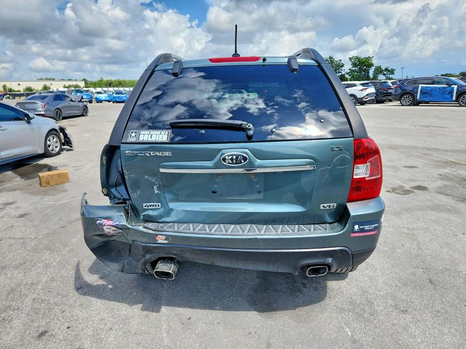 2009 Kia Sportage VIN KNDJE723997601160 COPART salvage auction — REAR END, FL - CERT OF TITLE SLVG REBUILDABLE, sold $1,200 on 2026-07-09 (photo 6)