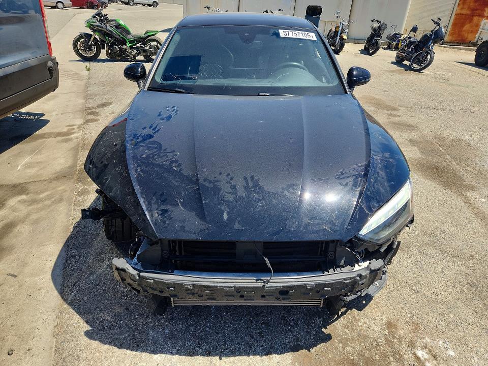 2023 Audi Rs5 VIN WAUP4AF59PA044690 COPART salvage auction — FRONT END, Ca - Salvage Certificate, sold $17,000 on 2026-07-28 (photo 5)