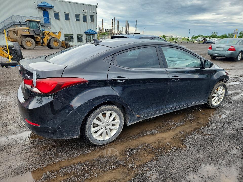 2016 Hyundai Elantra VIN KMHDH4AE6GU591297 COPART salvage auction — FRONT END, Qc - Gravement Accidente, sold $525 on 2026-07-28 (photo 3)