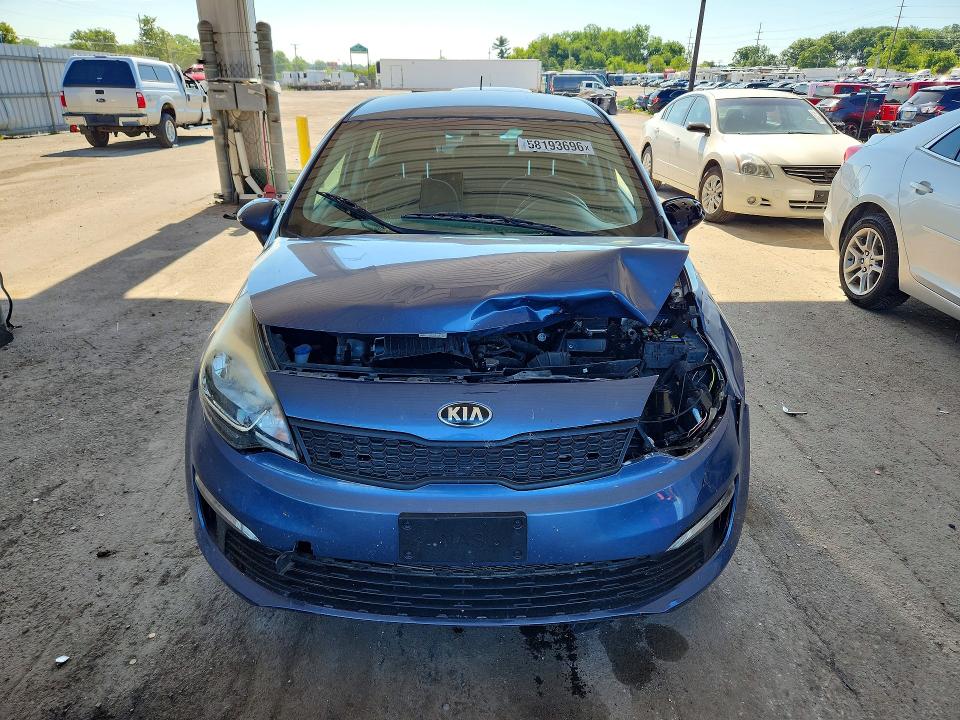 2016 Kia Rio VIN KNADM4A32G6684575 COPART salvage auction — FRONT END, Oh - Cert Of Title-Salvage, sold $250 on 2026-07-27 (photo 5)