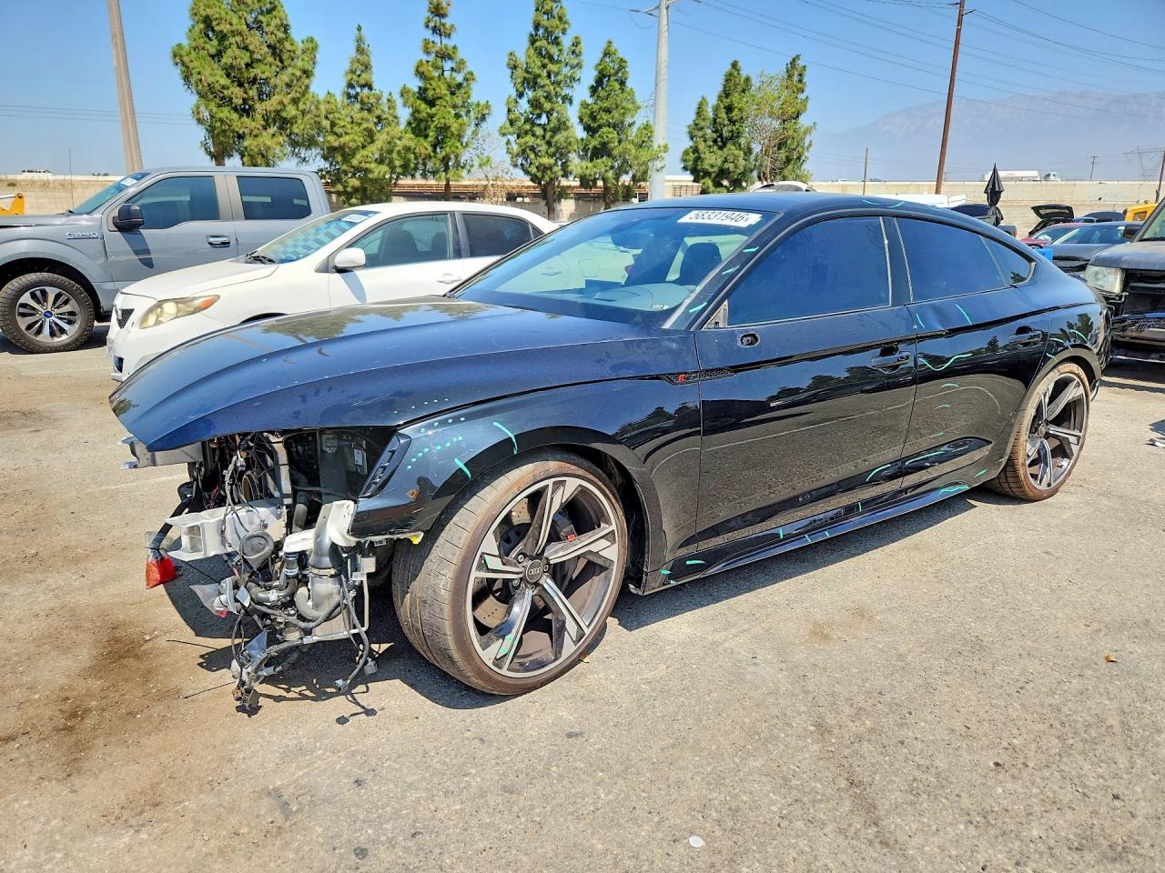 2025 Audi RS5 VIN WUAAWCF55SA901033 COPART salvage auction — Front End, CA - SALVAGE CERTIFICATE, sold $23,300 on 2026-08-25 (photo 1)