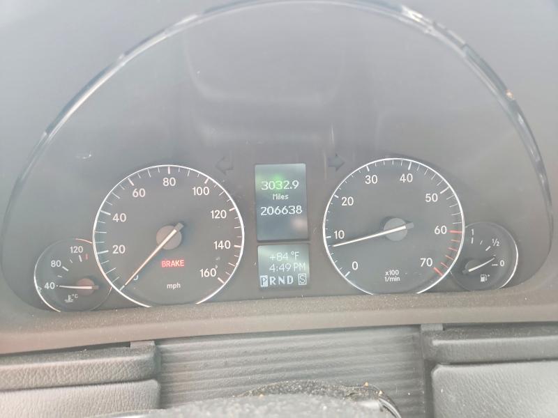 2005 Mercedes-benz C class VIN WDBRF81J45F558691 COPART salvage auction — FRONT END, Ga - Cert Of Title-Salvage, sold $425 on 2026-07-28 (photo 9)