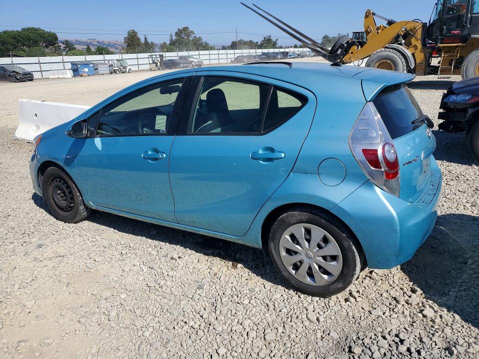 2013 Toyota Prius c VIN JTDKDTB38D1053597 COPART salvage auction — REAR END, Ca - Non-Repairable Vehicle Cert, sold $1,600 on 2026-07-14 (photo 2)