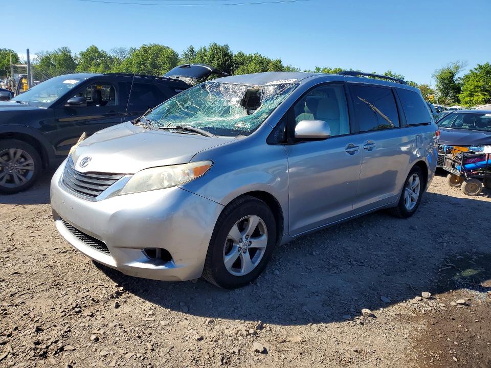 2011 Toyota Sienna VIN 5TDKK3DC0BS015929 COPART salvage auction — FRONT END, PA - CERTIFICATE OF SALVAGE, sold $30 on 2026-07-27 (photo 1)