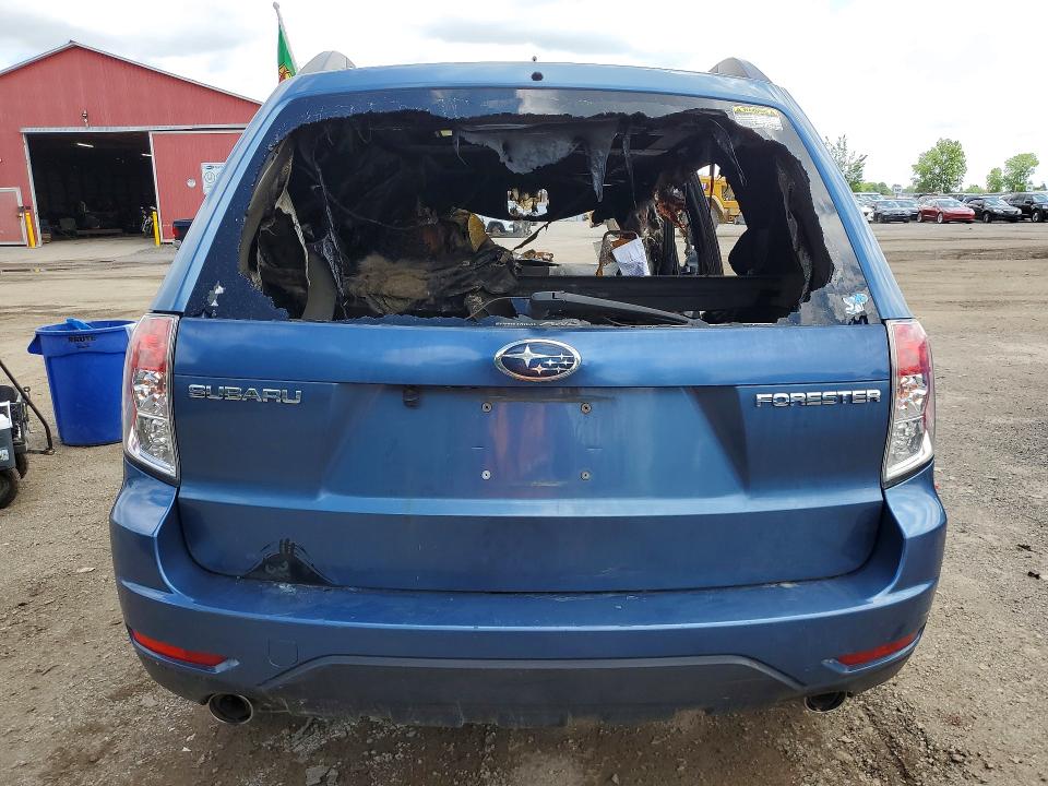 2009 Subaru Forester VIN JF2SH63619H737146 COPART salvage auction — ENGINE BURN, On - Permit Irrepairable, sold $125 on 2026-07-28 (photo 6)