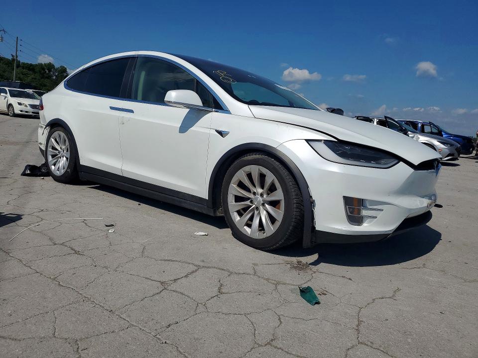 2019 Tesla Model x VIN 5YJXCAE25KF181347 COPART salvage auction — REAR END, Va - Cert Of Title - Salvage, sold $6,500 on 2026-07-06 (photo 4)