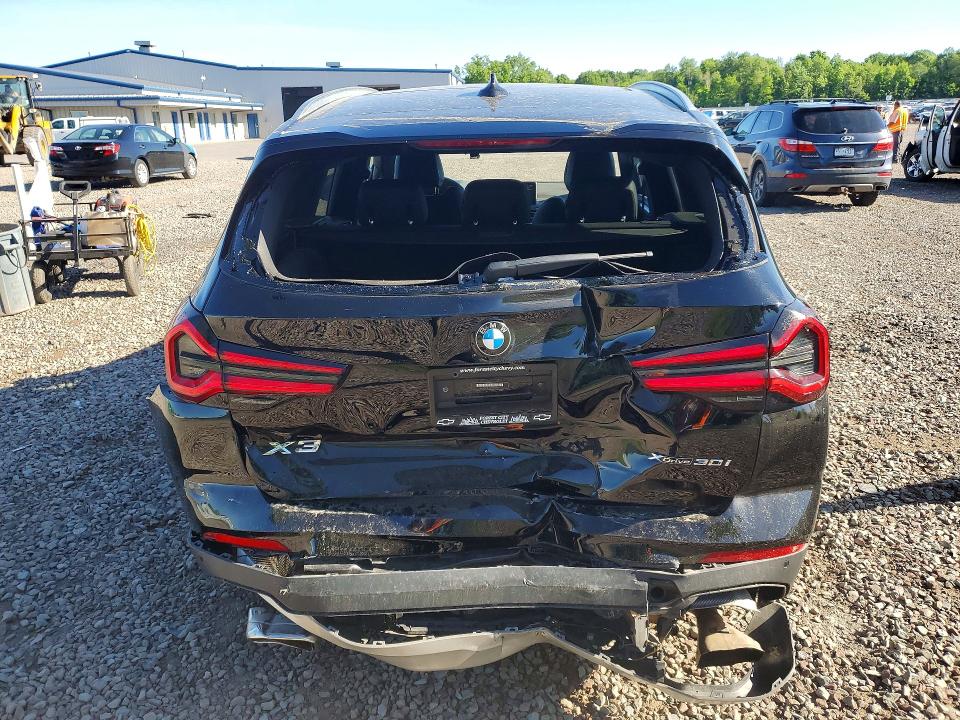2023 BMW X3 VIN 5UX53DP00P9R38739 COPART salvage auction — REAR END, Ny - Mv-907A Salvage Certificate, sold $15,000 on 2026-07-08 (photo 6)