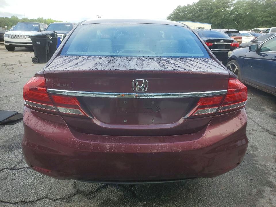 2014 Honda Civic VIN 19XFB2F88EE033999 COPART salvage auction — FRONT END, GA - CERTIFICATE OF TITLE, sold $1,650 on 2026-07-02 (photo 6)