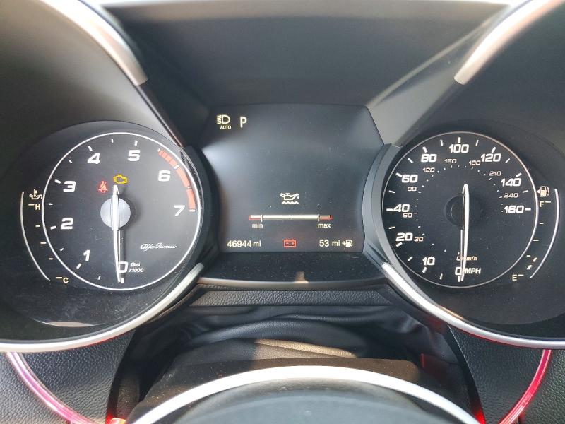 2020 Alfa romeo Giulia VIN ZARFAMAN1L7633892 COPART salvage auction — FRONT END, CA - SALVAGE CERTIFICATE, sold $2,700 on 2026-07-16 (photo 9)