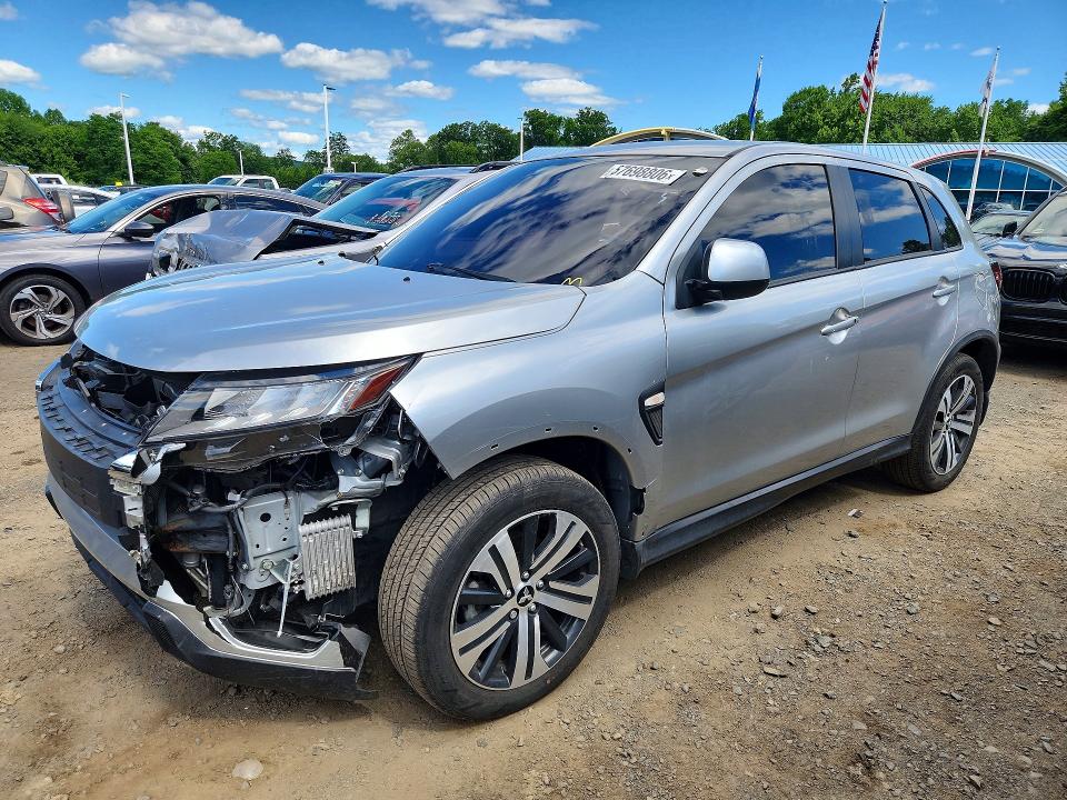2023 Mitsubishi Outlander VIN JA4ARUAU1PU013999 COPART salvage auction — FRONT END, Va - Certificate Of Title (P), sold $8,800 on 2026-07-16 (photo 1)