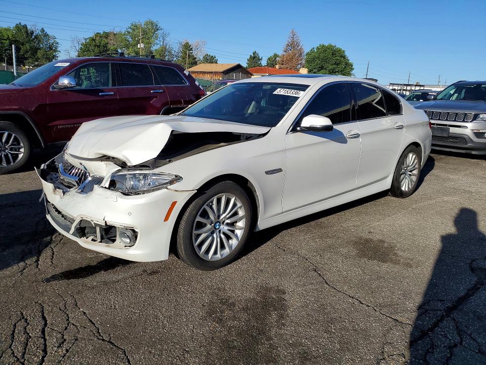 2015 BMW 5er VIN WBA5A7C57FD621723 COPART salvage auction — FRONT END, Co - Public - Salvage Title, sold $4,500 on 2026-07-09 (photo 1)