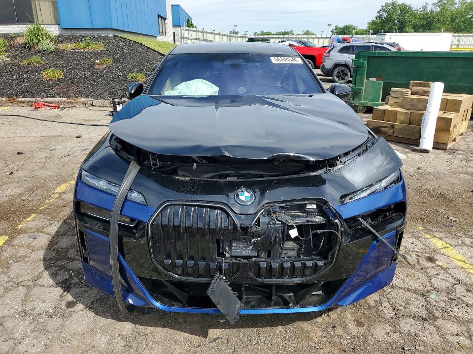2024 BMW 7er VIN WBA43EH08RCS10915 COPART salvage auction — FRONT END, Oh - Cert Of Title-Salvage, sold $38,750 on 2026-08-21 (photo 5)