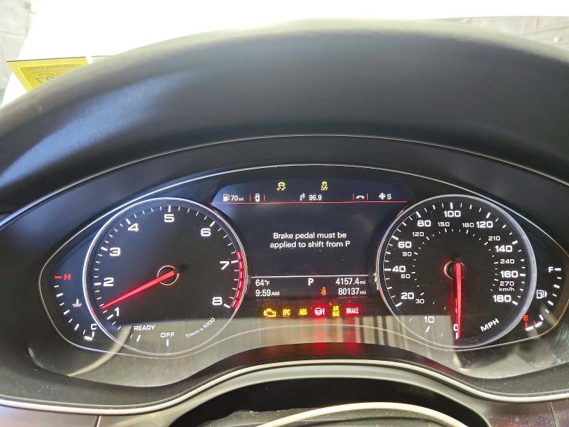 2018 Audi A6 VIN WAUG8AFC0JN029935 COPART salvage auction — FRONT END, Ny - Mv-907A Salvage Certificate, sold $6,400 on 2026-07-06 (photo 9)