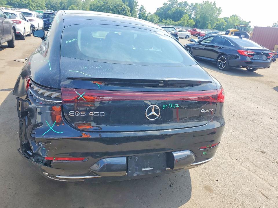 2024 Mercedes-benz Eqs VIN W1KCG2EBXRA046978 COPART salvage auction — REAR END, CT - CERT OF TITLE-SALVAGE, sold $15,200 on 2026-07-21 (photo 6)