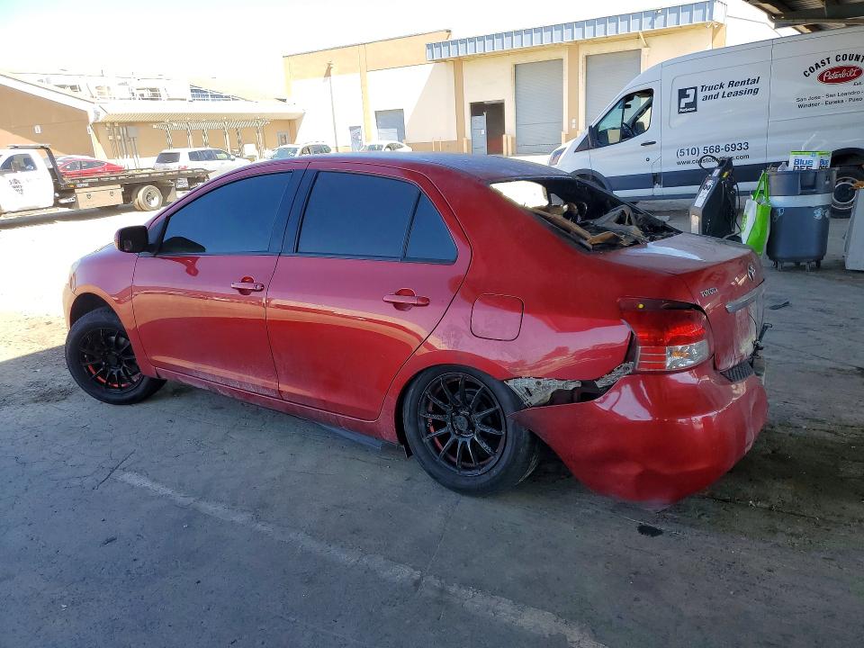 2010 Toyota Yaris VIN JTDBT4K38A4068264 COPART salvage auction — BURN, CA - NON-REPAIRABLE VEHICLE CERT, sold $100 on 2026-07-09 (photo 2)